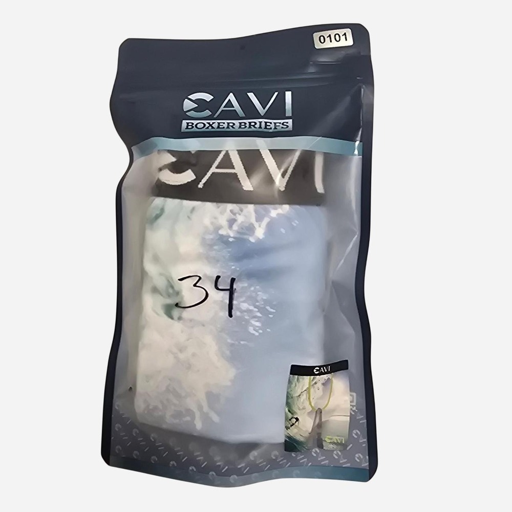 CaVi Men's Underwear boxer briefs surf graphic - small